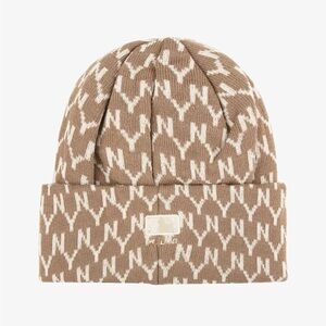 Newyork Yankee MLB Brown and Cream Knit Beanie